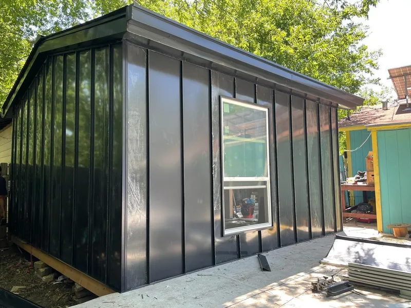 Black standing seam metal wall panels for Metal Roof Installation in Yakima